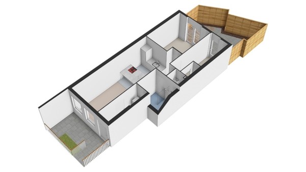 Plattegrond - Frederik Hendrikstraat 2, 2628 TB Delft - Frederik Hendrikstraat 2 - Perceel - 3D.jpg